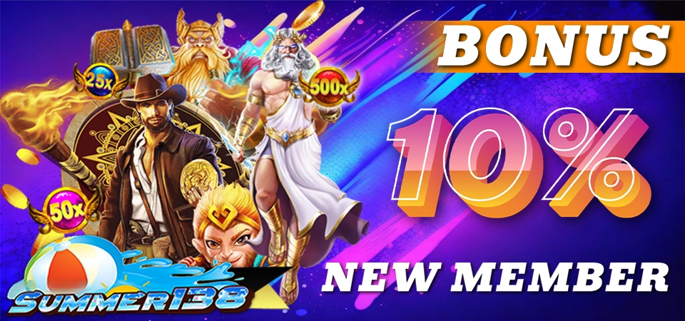 Bonus New Member 10%